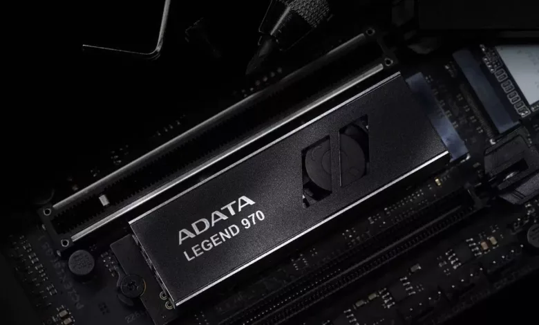 ADATA LEGEND 970 PCIe 5.0 : Vitesse de 10 Go/s et refroidissement actif ! 1 legend 970 monté