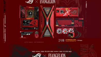 Toute la gamme ASUS ROG EVA-02, en collaboration avec Evangelion 20 serie asus rog evangelion