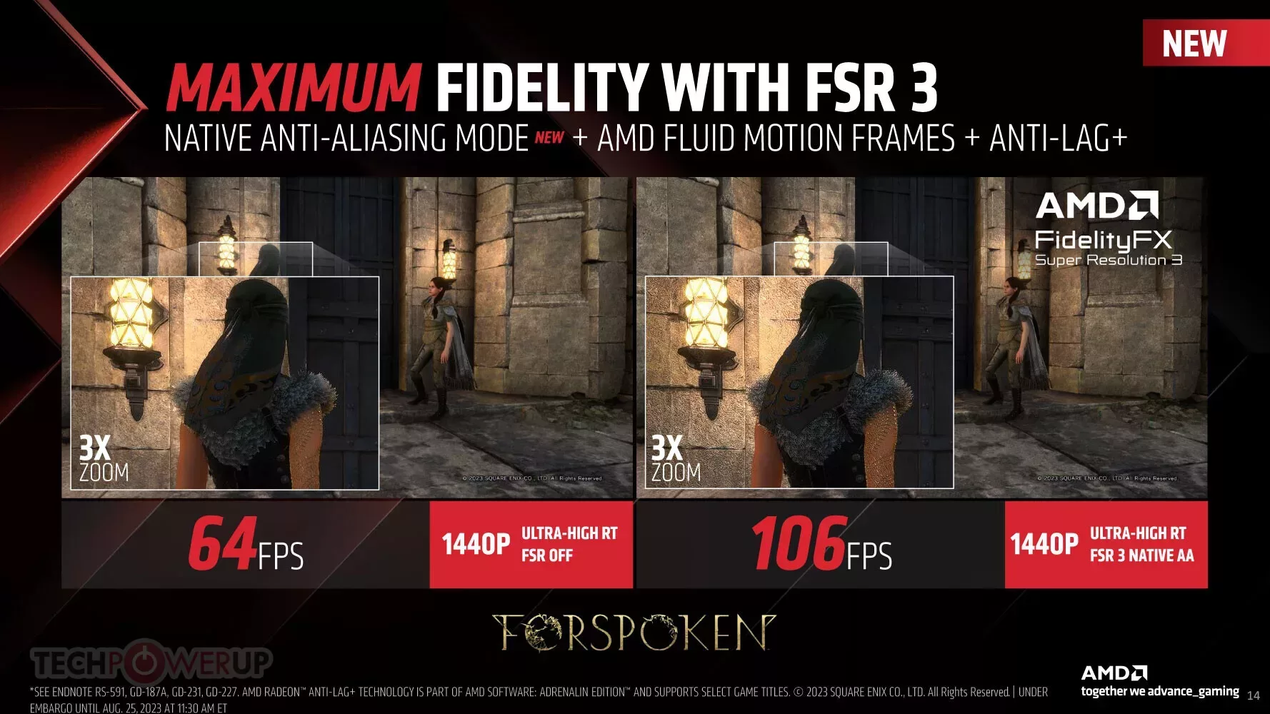 AMD FidelityFX Super Resolution 3 Fluid Motion : le FSR 3 est annoncé ! 3 AMD FSR 3 perfs 1