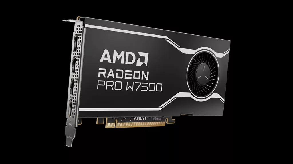 AMD annonce les GPU RDNA3 Radeon PRO W7600 et W7500 3 AMD Radeon Pro W7500