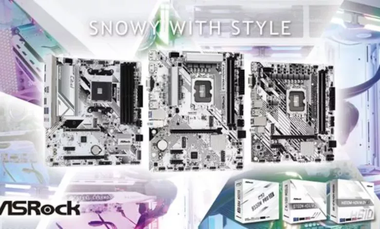 ASRock lance 3 cartes mères entièrement blanches 1 AsRock carte mere blanche banniere
