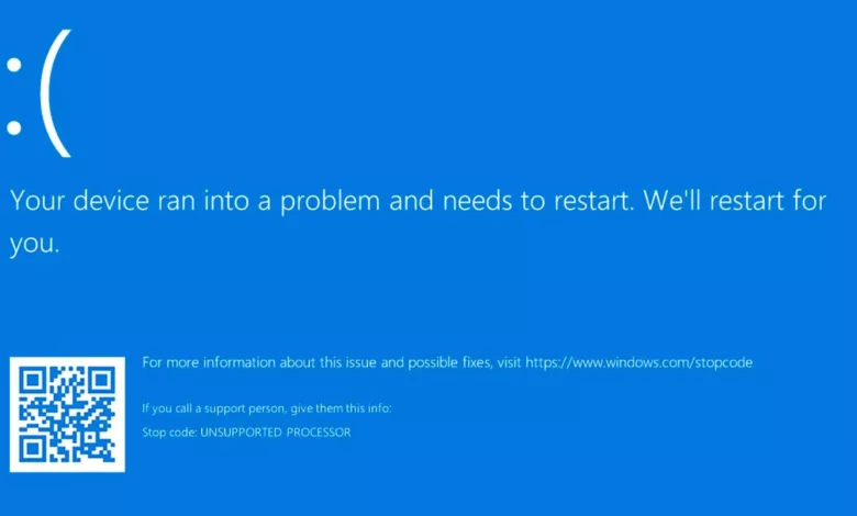 BSOD KB5029351 : Les cartes mères MSI sont impactées. 1 BSOD Windows 11 CPU