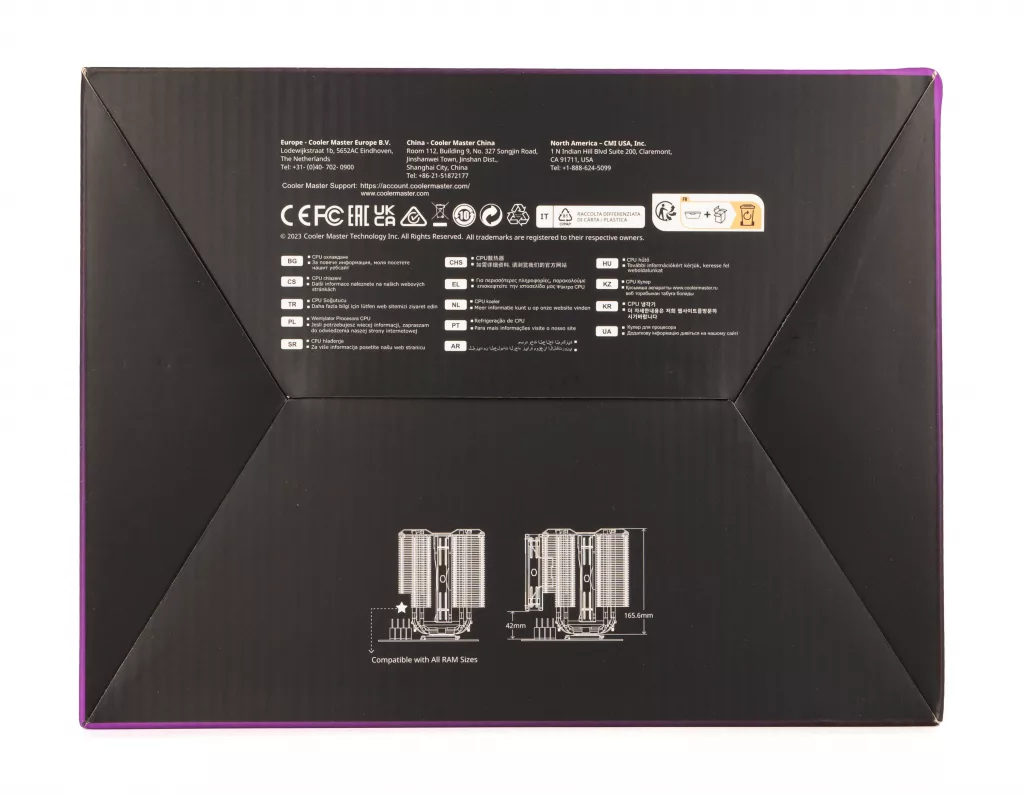 Cooler Master MA824 Stealth boite dessous