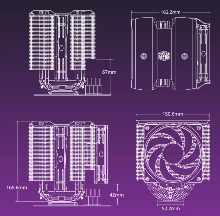 Cooler Master MA824 Stealth shemas