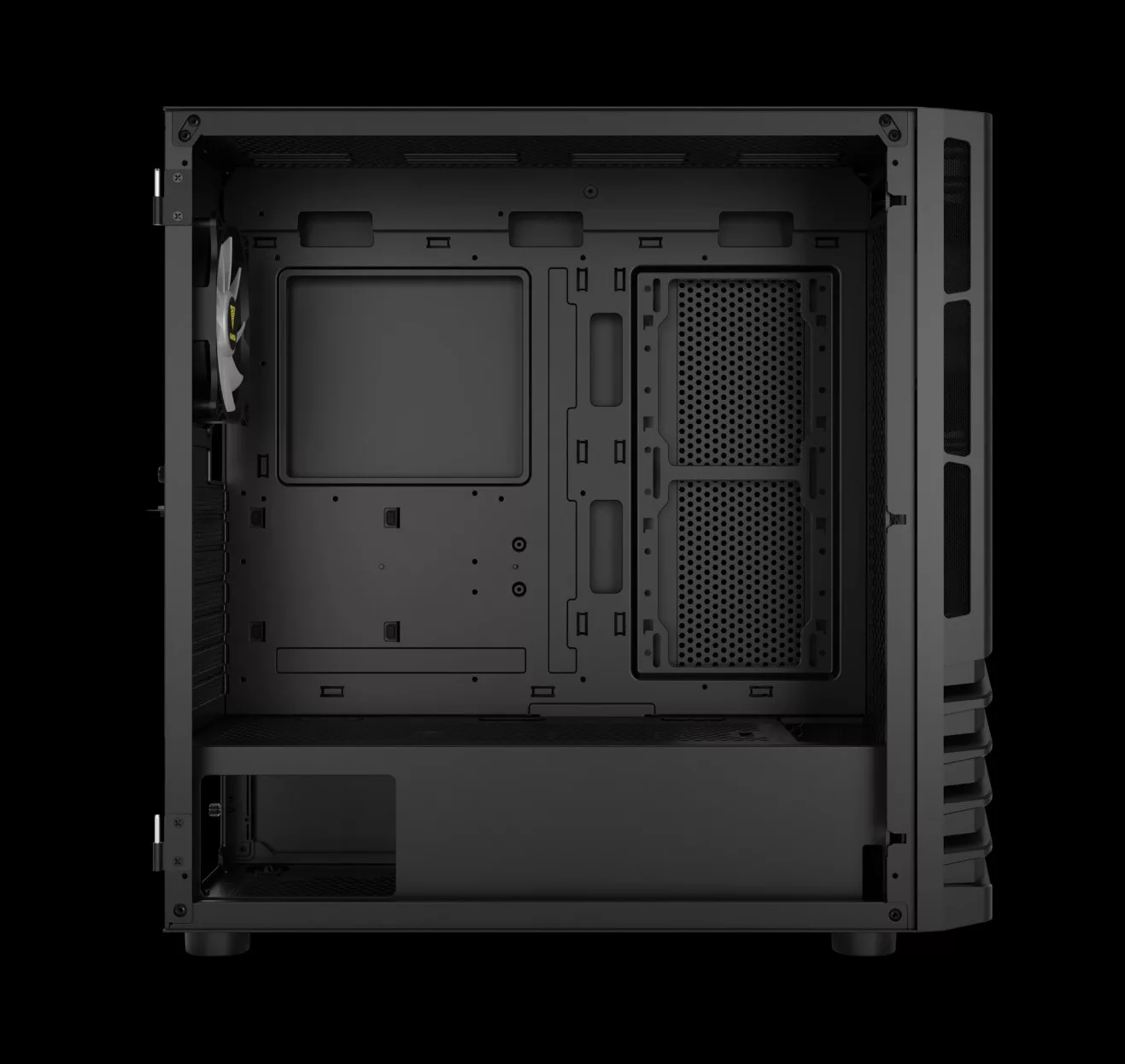 ARGUS M4 : nouveau boîtier moyen tour chez GAMDIAS 4 GAMDIAS ARGUS M4 intérieur gauche