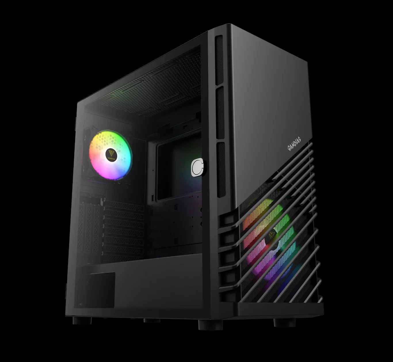 ARGUS M4 : nouveau boîtier moyen tour chez GAMDIAS 2 GAMDIAS ARGUS M4 trois quarts