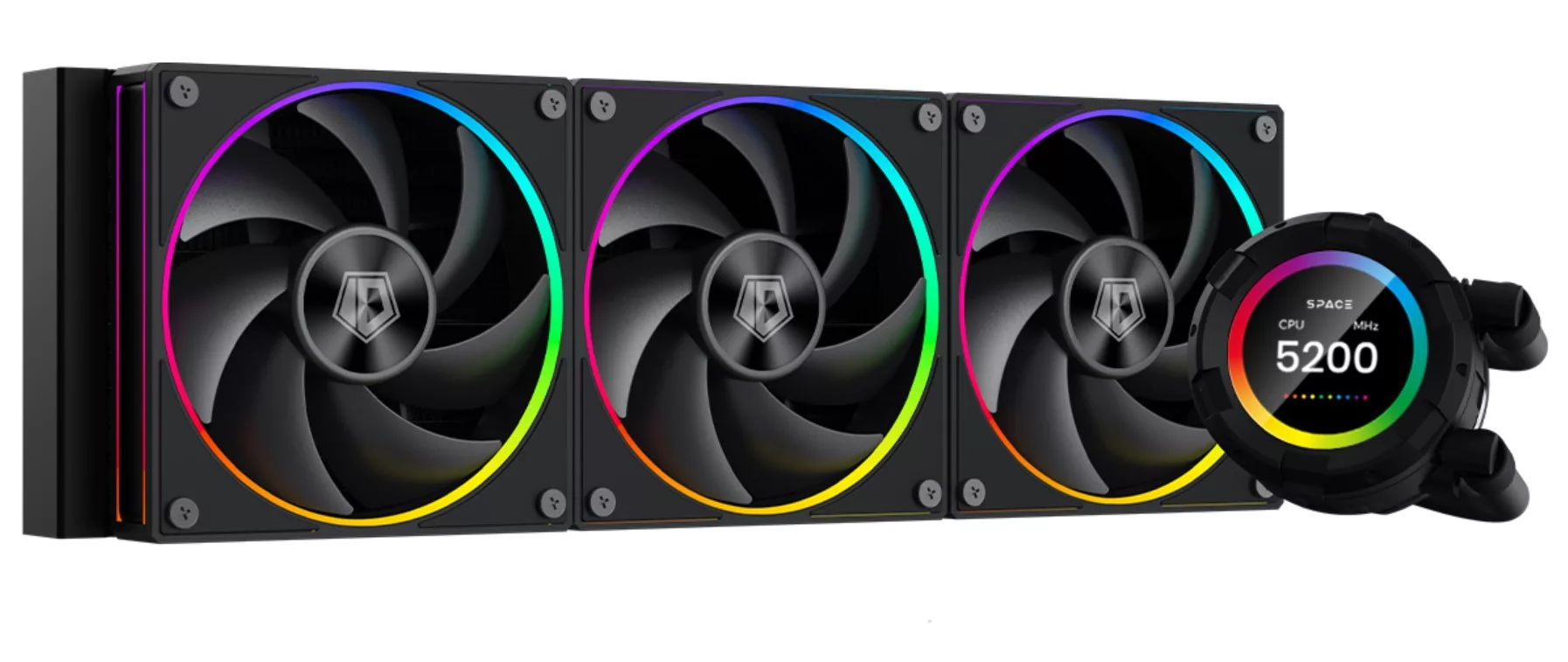 ID Cooling Space LCD 360 noir