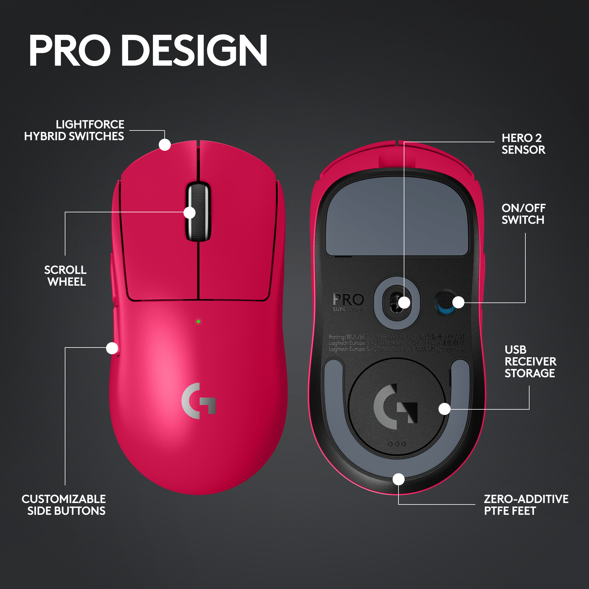4 Boutons Latéraux De Rechange Pour Souris Gaming Logitech G900 G903 - G4 G5 G6 G7