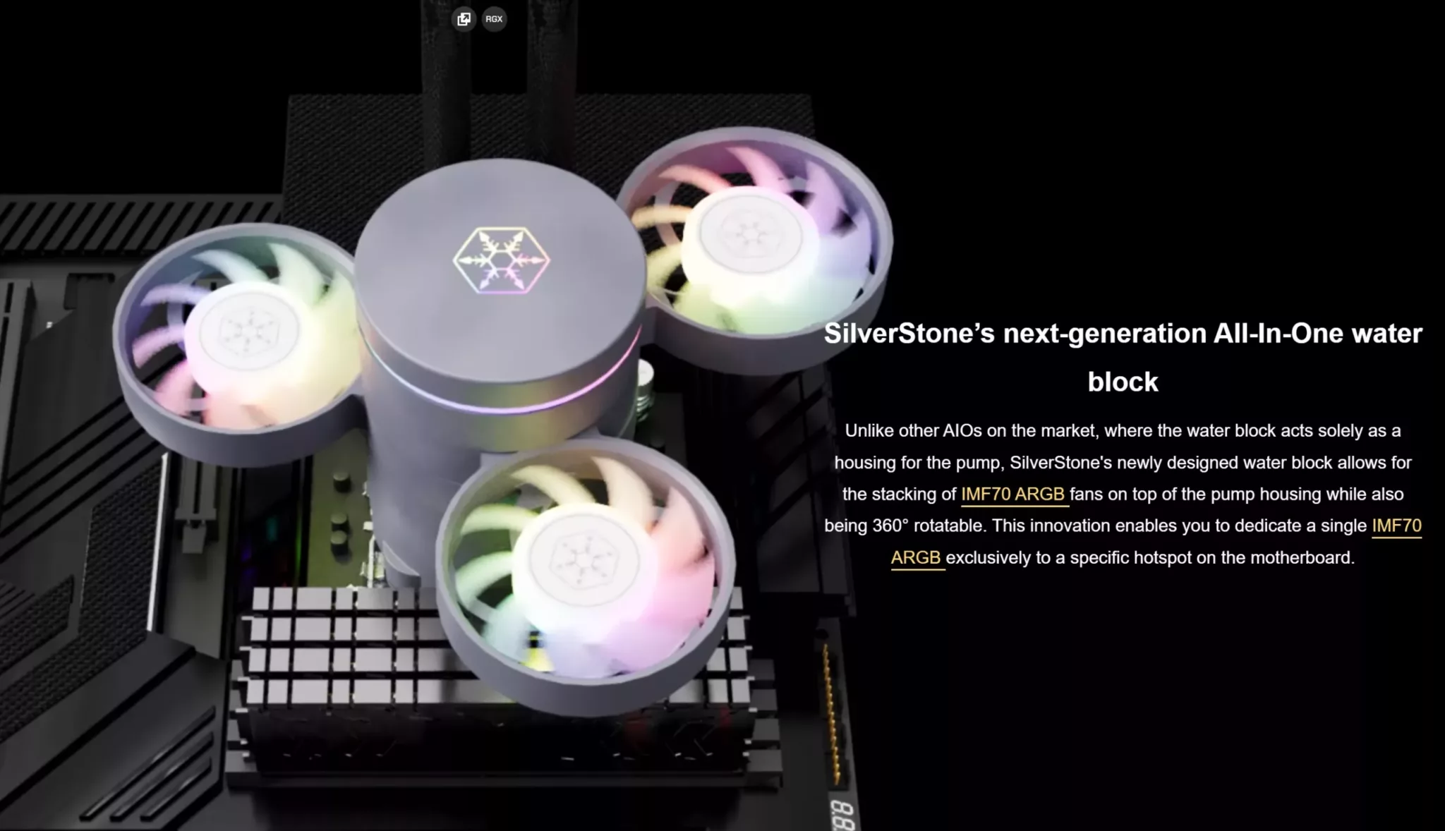 SilverStone IceMyst ventilateurs