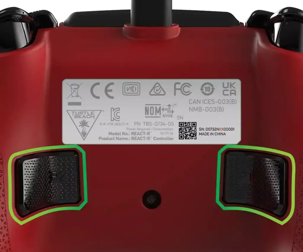 Contrôleur Turtle Beach REACT-R, trois nouveaux coloris pour la Xbox 3 controleur turtle beach react r boutons mappables
