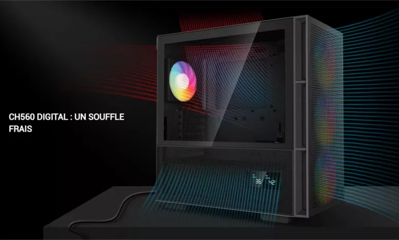 DEEPCOOL dévoile les boîtiers CH560 et CH560 Digital 1 deepcool ch560 digital