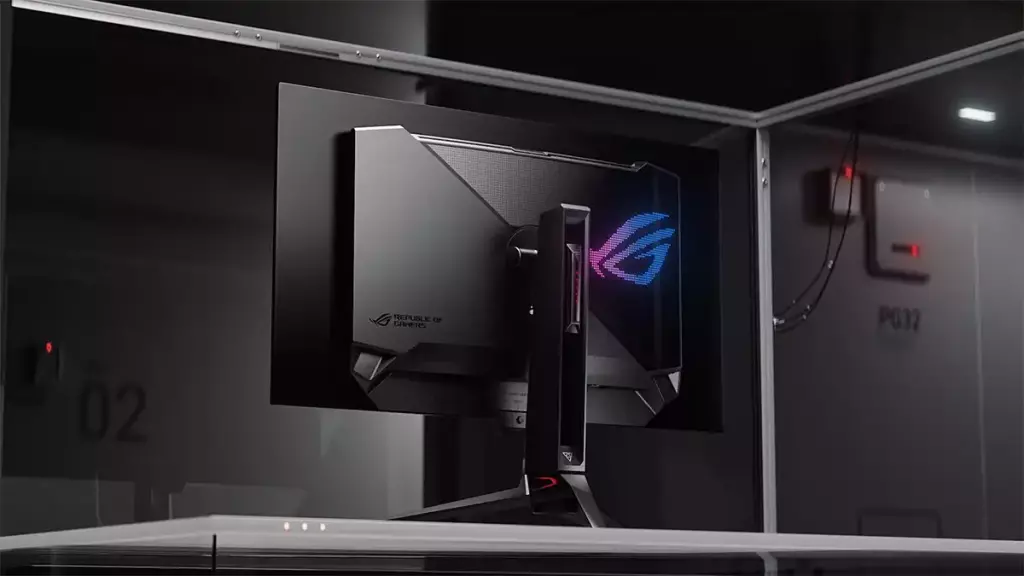 Du OLED 4K avec le moniteur gaming ASUS ROG Swift PG32UCDM 3 ecran asus rog swift oled pg32ucdm back