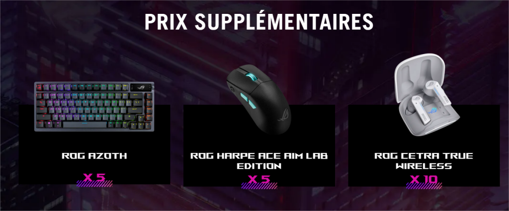 prix supp rog Gamescom 2023