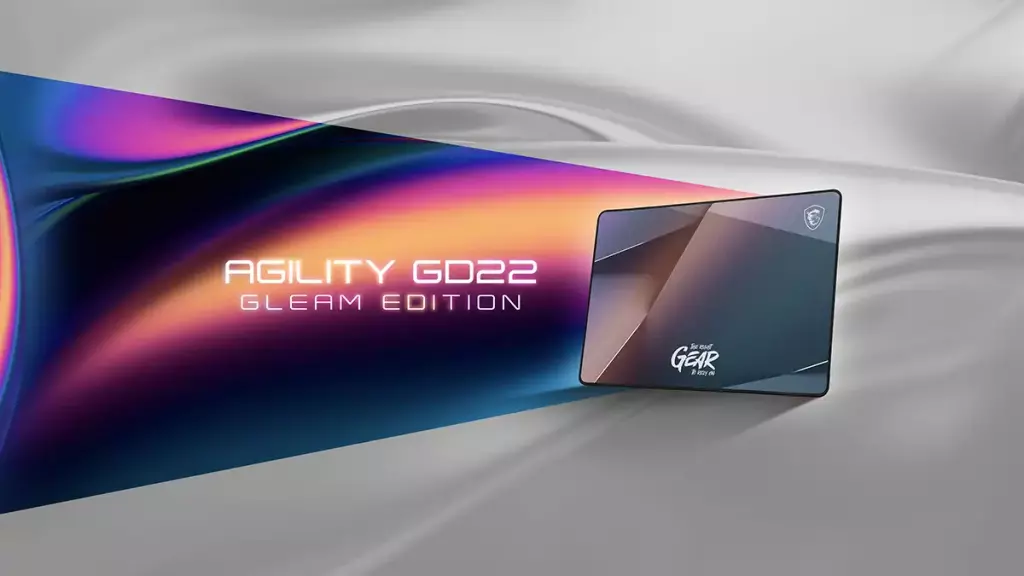 Tapis de souris MSI AGILITY GD72 et GD22 GLEAM EDITION 2 tapis souris msi agility gd22 gleam edition 1