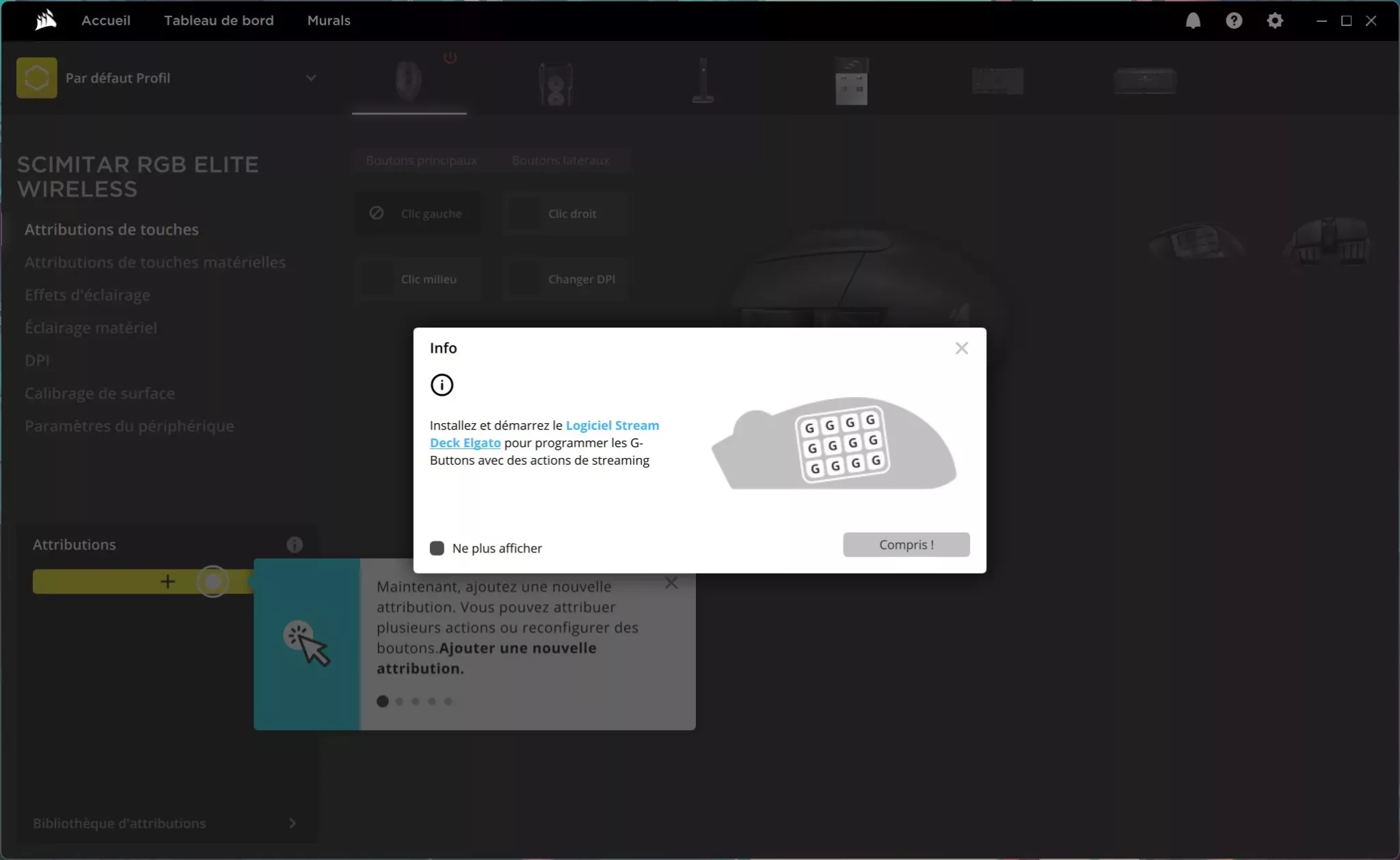 CORSAIR SCIMITAR ELITE Wireless iCUE 5
