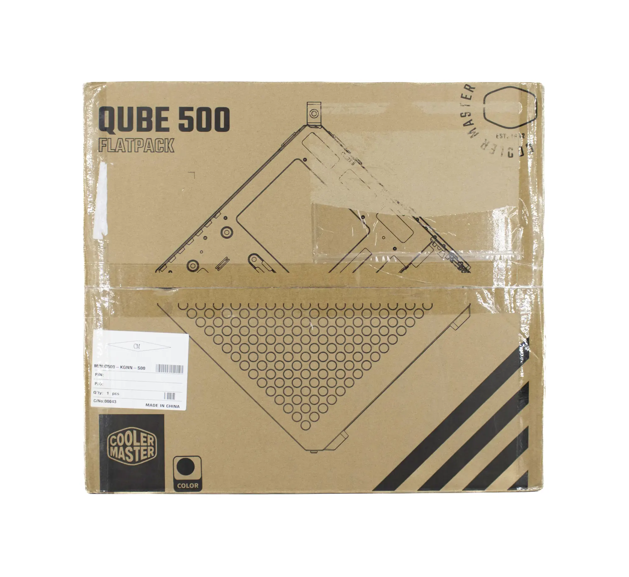 Cooler Master QUBE500 Flatpack emballage face