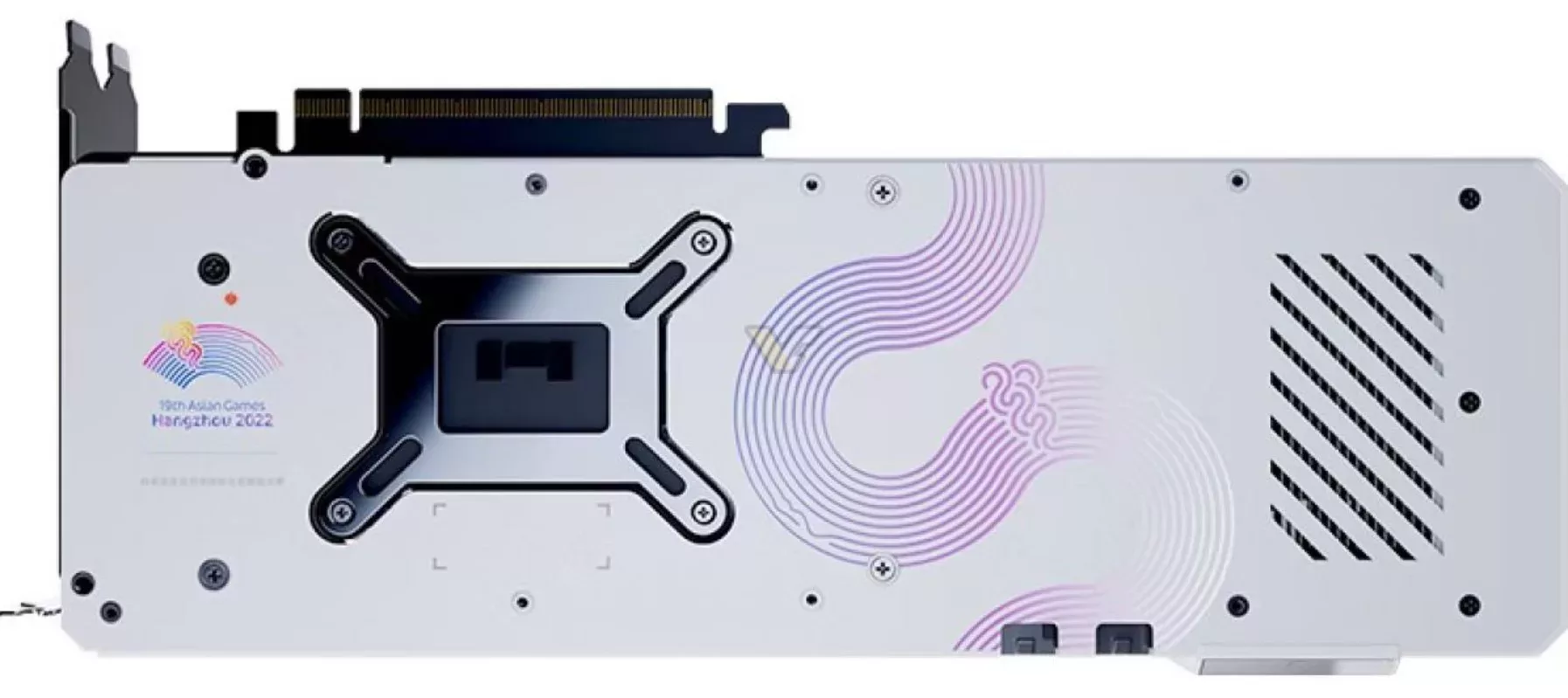 Les Asian Games sont l'occasion pour GUNNIR de sortir deux GPU ARC 3 GUNNIR ARC A750 backplate