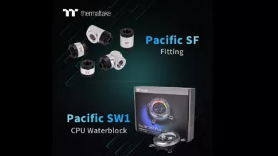 Thermaltake Pacific SW1 Plus et Pacific SF 1 Pacific SW1 Plus Pacific SF Fittings cover