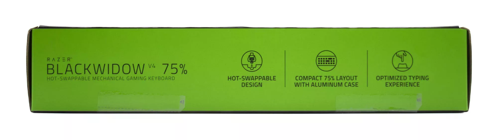 RAZER Blackwidow V4 75 emballage grand côté 2