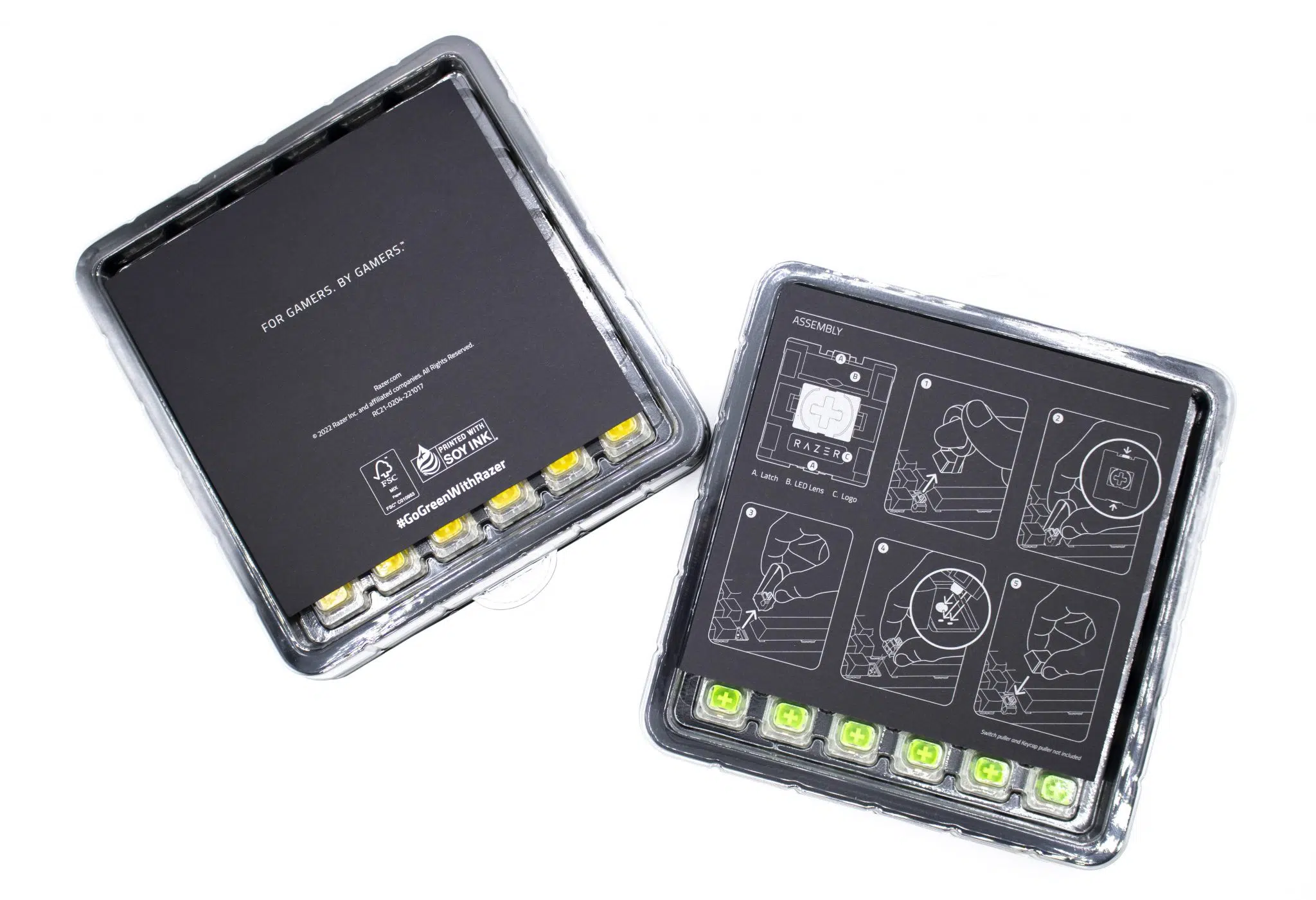 RAZER Switches Jaune Vert boite