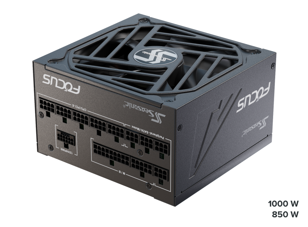 Seasonic annonce sa gamme FOCUS GX ATX 3.0 3 Seasonic atx3 focus px gx 850 1200 connector plate angled 2 1