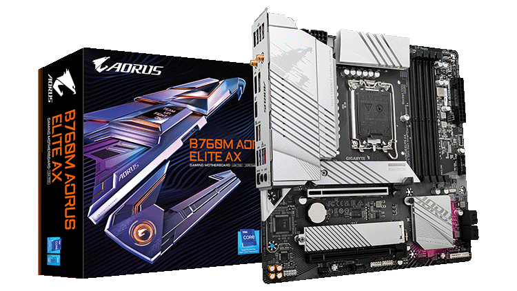 Z790 AORUS PRO X et B760M AORUS ELITE X AX en White 5 b760m aorus white package