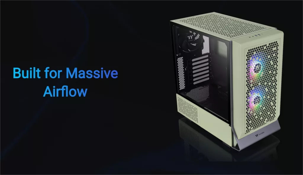 Thermaltake Ceres 300 TG ARGB & ARGENT E700 en Matcha Green 3 ceres 300 matcha green 01