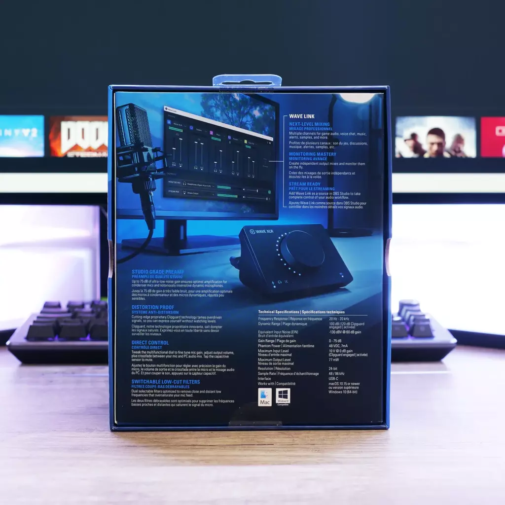 elgato wave xlr emballage dos