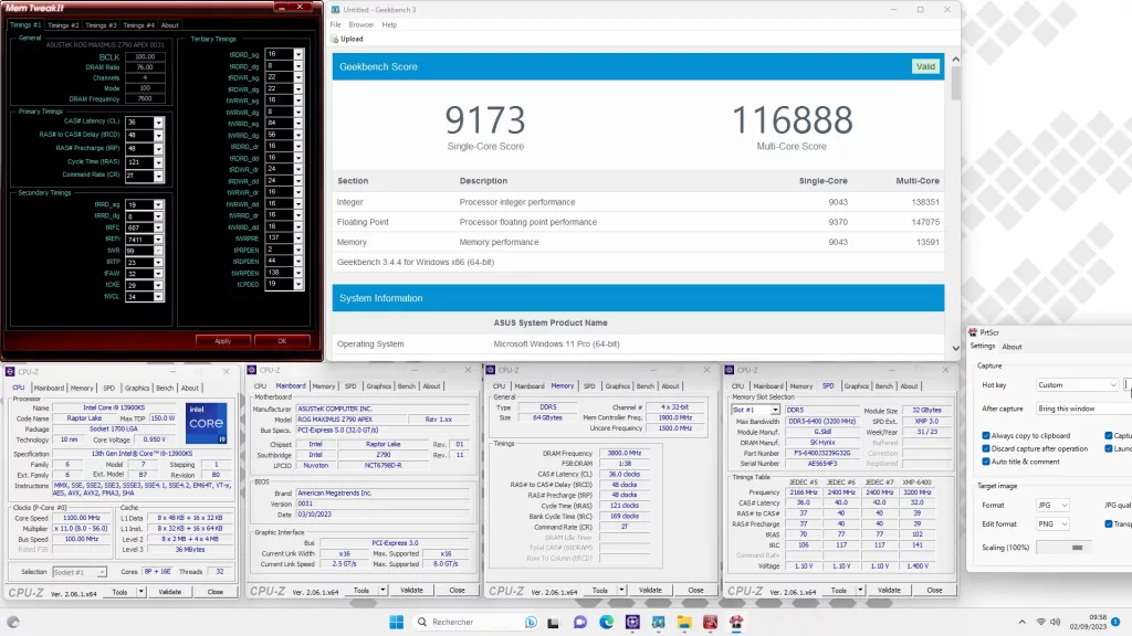 geekbench 3 4 gskill 64 oc 7600