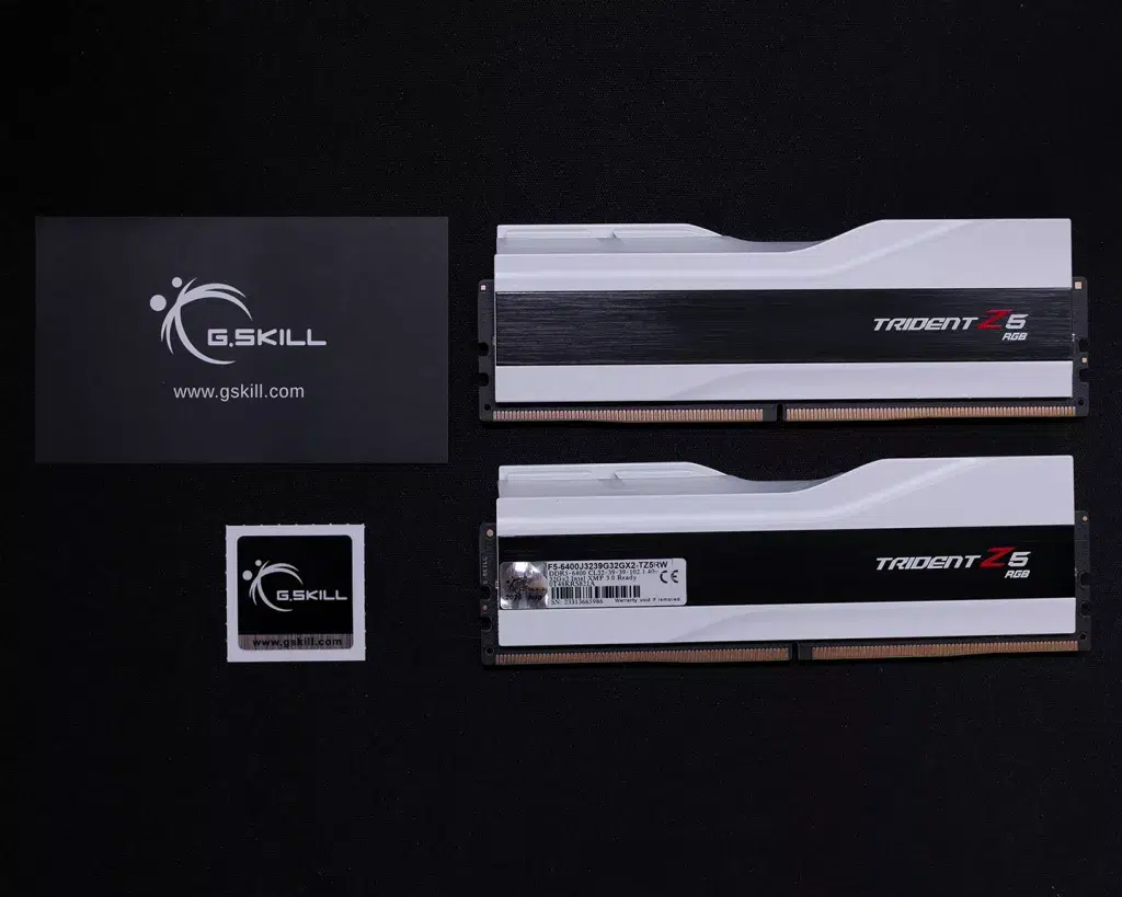 gskill trident z5 f5 6400j3239g32gx2 tz5rw contenu