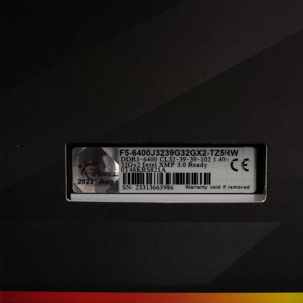 gskill trident z5 f5 6400j3239g32gx2 tz5rw infos