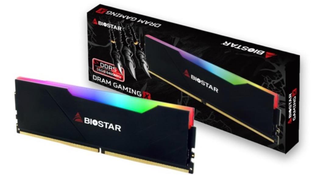 BIOSTAR Gaming X RGB : de la mémoire DDR5 16 Go 4 BIOSTAR GAMING X RGB boite
