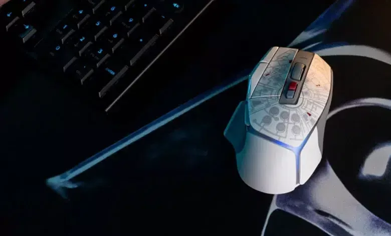 LOGITECH rend hommage au Retour du Jedi 1 G502 X PLUS Millennium Falcon Edition Couv