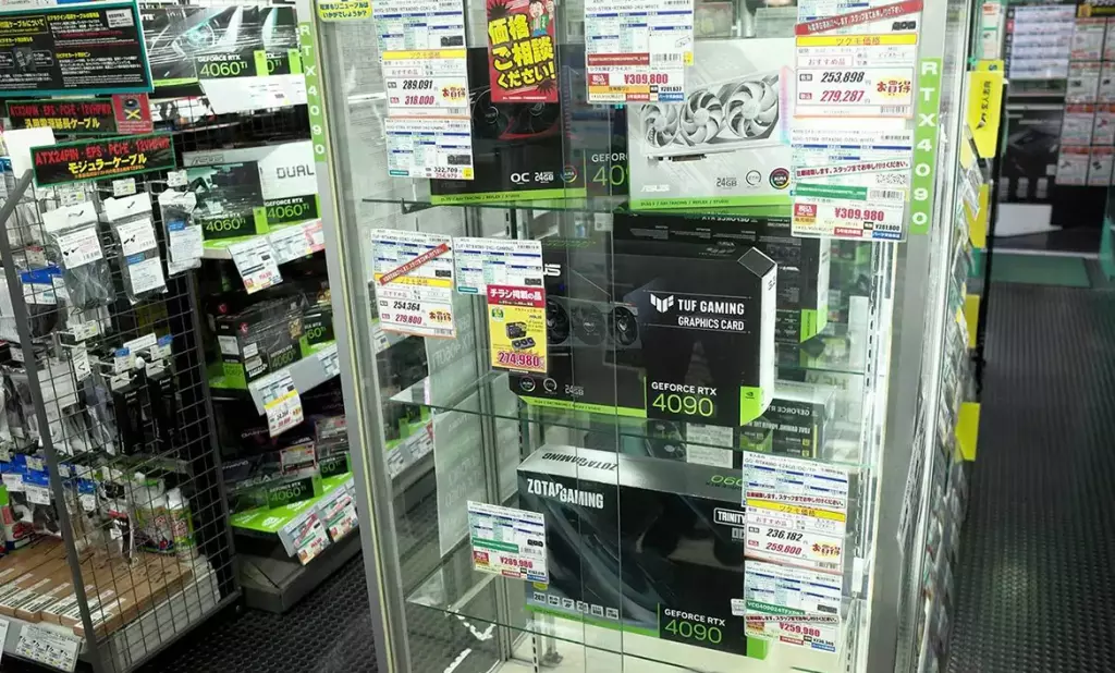 Penurie de GPU NVIDIA RTX 4090 et 4080 au Japon