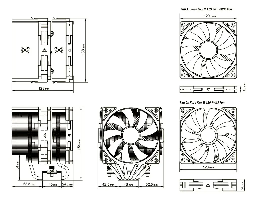 Scythe Fuma 3 dimensions