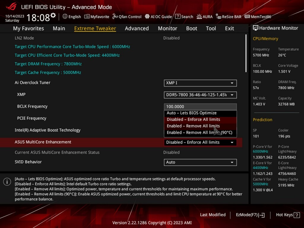 bios mtp limits