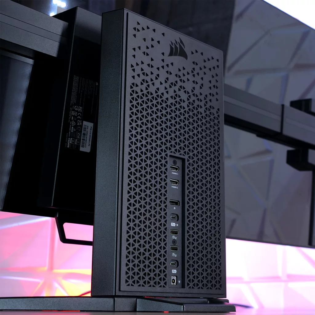 corsair xeneon flex 45wqhd240 connectiques