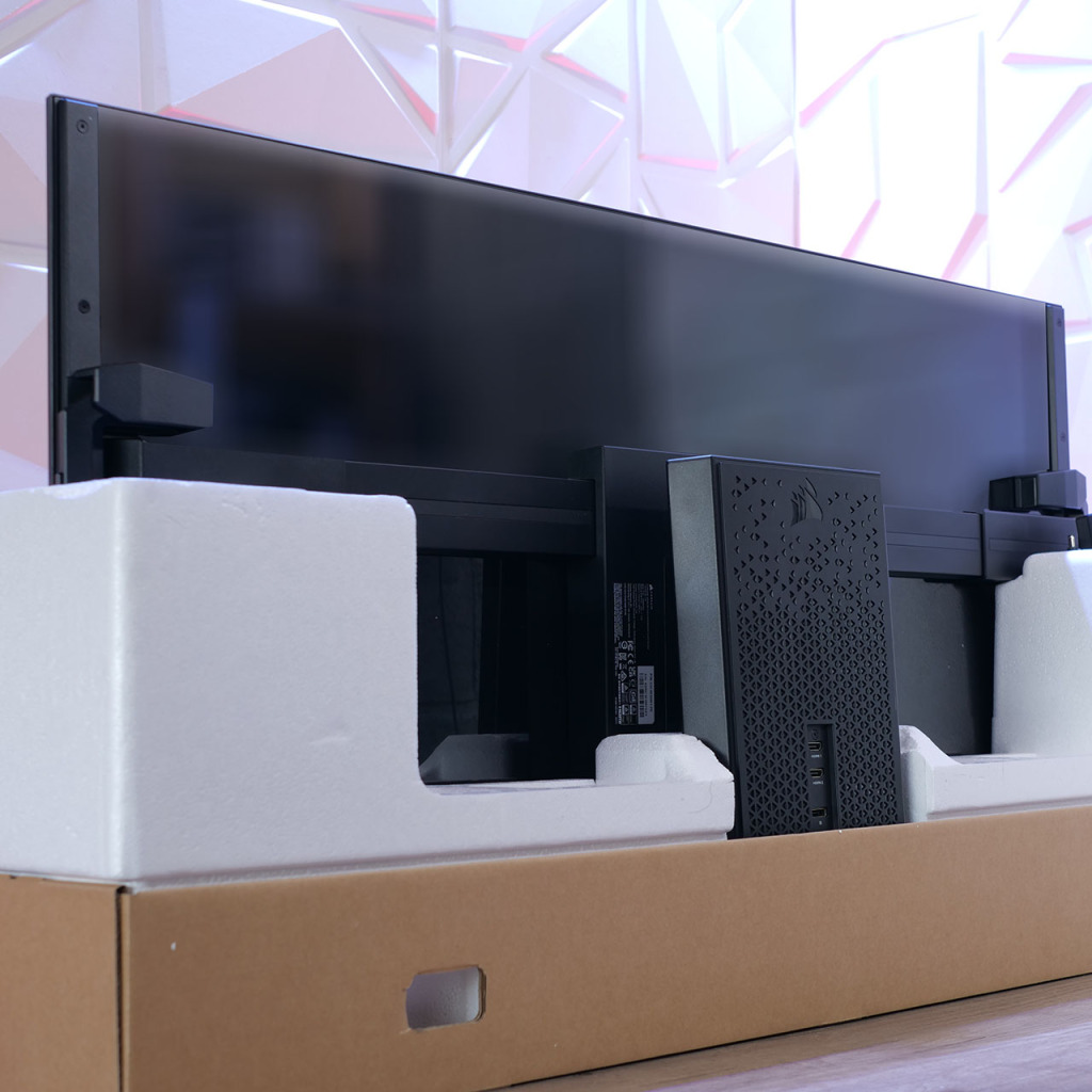 corsair xeneon flex 45wqhd240 oled deballage