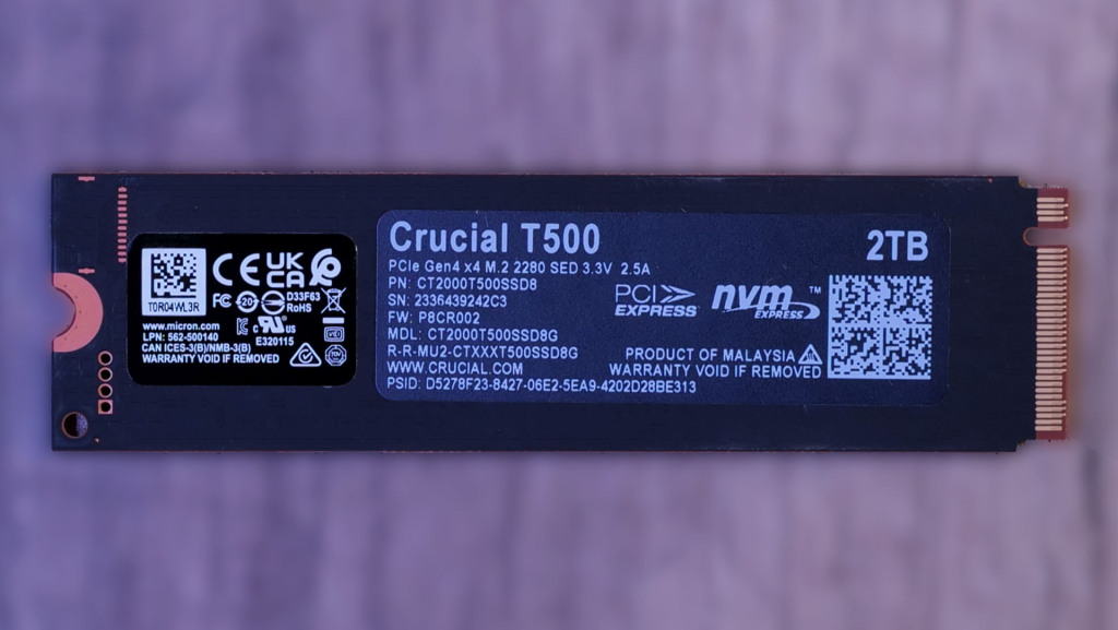 crucial t500 ssd back