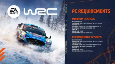 EA Sports WRC, les configurations recommandées 8 ea sports wrc pc requirements