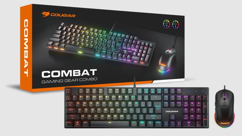 COUGAR lance le COMBAT Gaming Gear Combo : un ensemble clavier et souris de jeu 4 COUGAR COMBAT Gaming Gear Combo