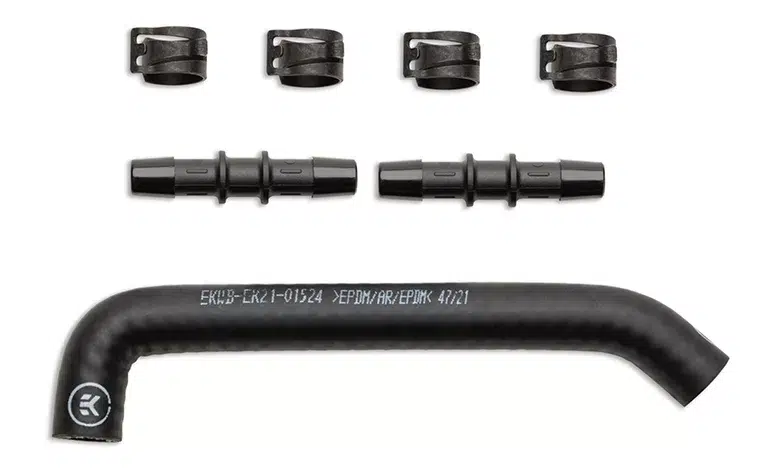 EK Pro Tubing 1017mm Reinforced EPDM Preformed 45°90° Black Couv