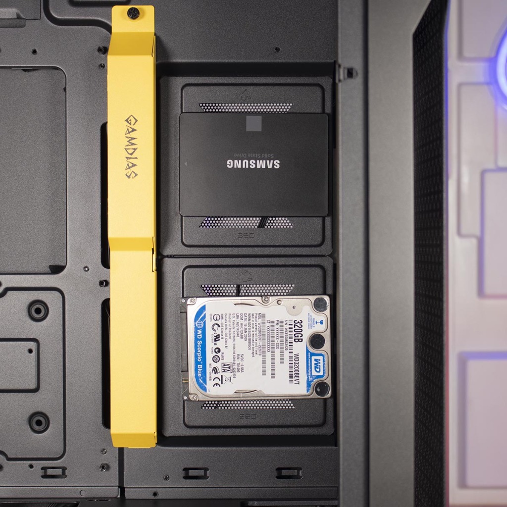 GAMDIAS Athena P1 support SSD CM 3