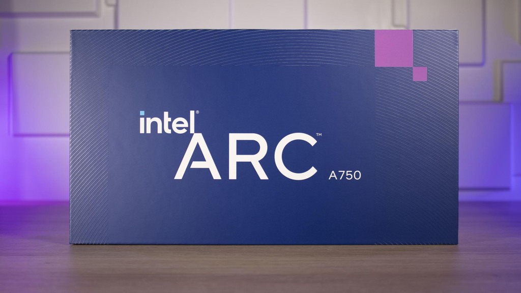 Intel ARC A750 Emballage face principale