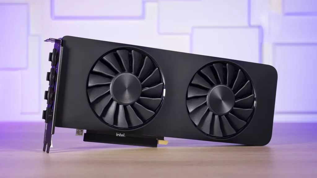 Intel ARC A750 face