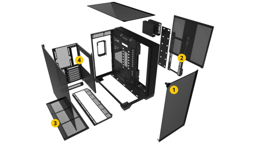 Quand Lian Li et PCMR collaborent, ça donne un Lian Li 011 Vision 6 Lian Li 011 Vision éclatée
