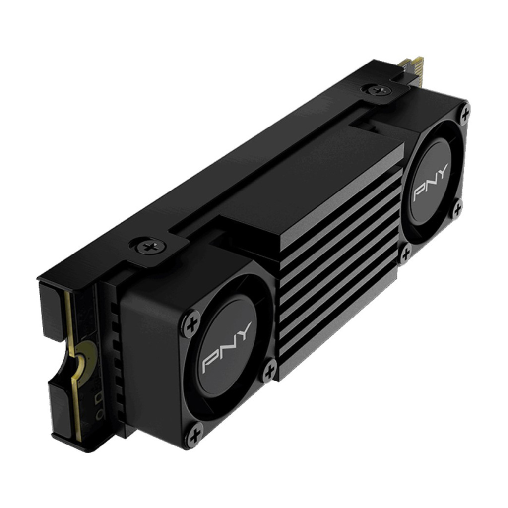 SSD PNY CS3150 : dissipateur avec deux ventilateurs 3 PNY CS3150 noir côté