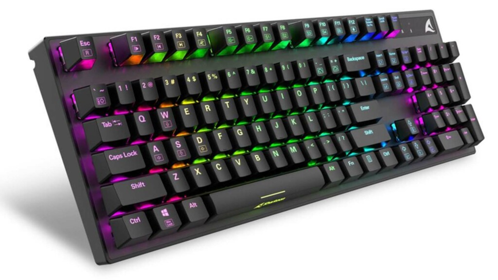 Sharkoon SKILLER SGK20 : un clavier mécanique abordable 5 Sharkoon SKILLER SGK20 trois quarts