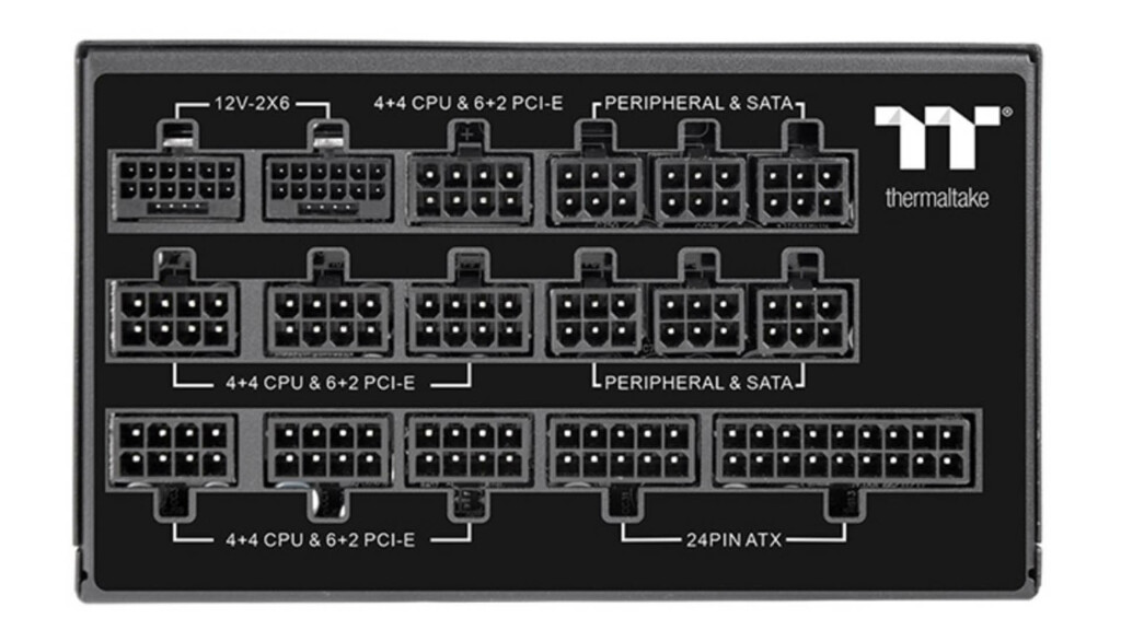 THERMALTAKE lance son alimentation Toughpower TF3 1550W 3 Thermaltake Toughpower TF3 1550W connecteurs