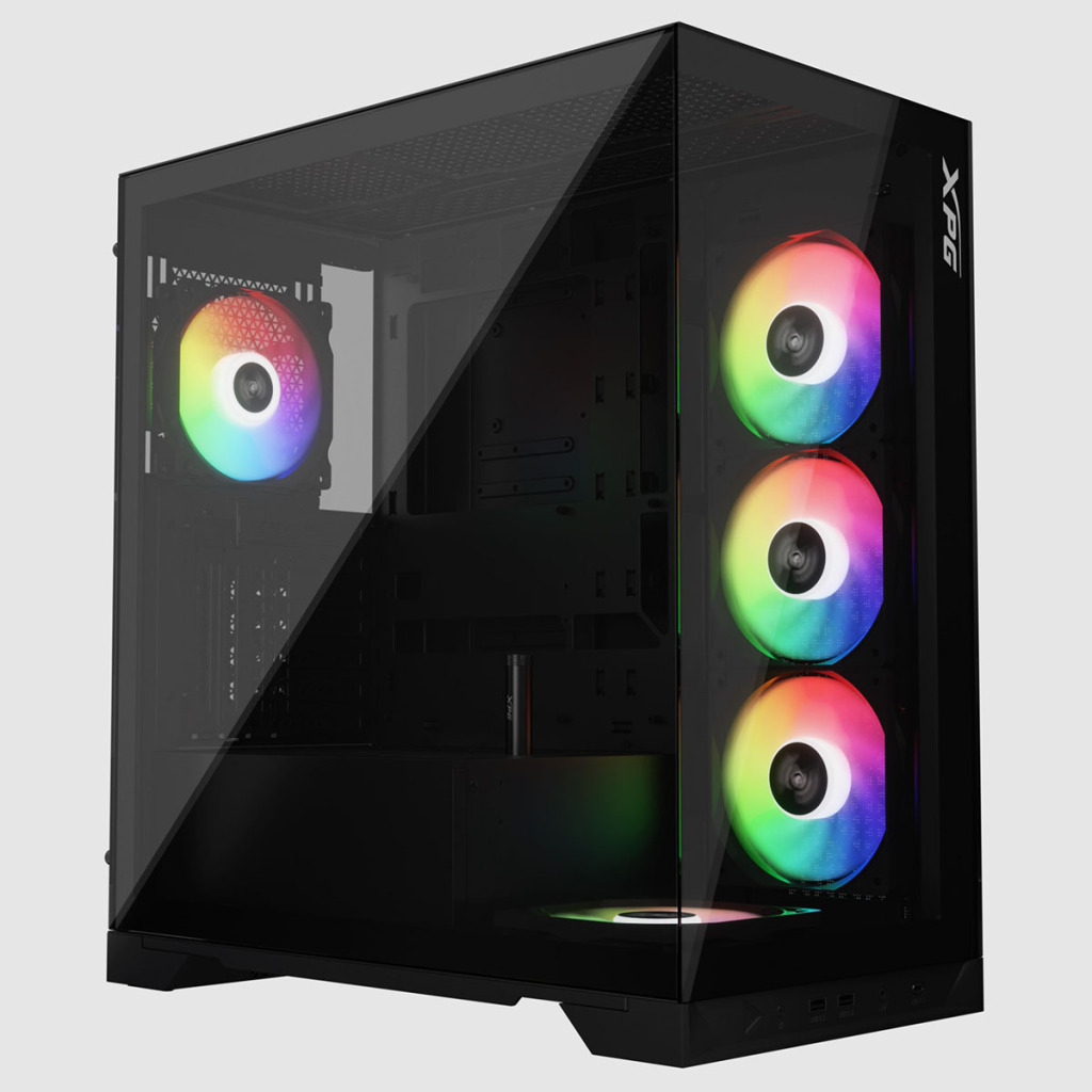 XPG présente le boîtier moyen tour INVADER X 2 XPG INVADER X trois quarts